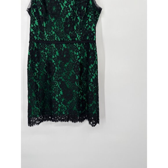 Milly Floral Scalloped Lace Claudia Dress size 10 womens Emerald green formal - Picture 4 of 8